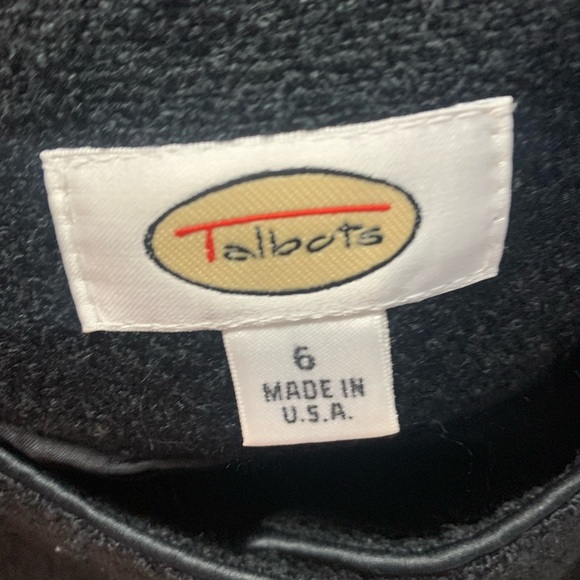 Vintage Women’s Talbots Classic Blazer Black Buttons Size 6 - Picture 5 of 5